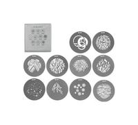 Nanlux AS-GB-A-SET2 Set di gobo 2 con 10 gobo (maschere d'ombra) di dimensione A: NLM15 - NLM24. Per l'attacco di proiezione PJ-NLM-15-30.