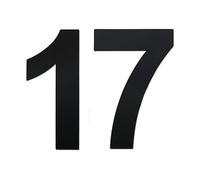 nanlyiau 2pc 3in numero civico esterno adesivo numero civico acciaio numero civico acciaio inox realizzato in solido acciaio inossidabile 304 nero(17)