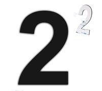 nanlyiau 3in/7.5cm numero civico esterno adesivo numeri civici numero numero civico esterno di acciaio in Solido Acciaio Inossidabile SUS304(3in2)