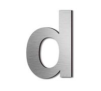 nanlyiau 3in/7.5cm Numero civico in acciaio inossidabile con retro adesivo, realizzato in solido acciaio inossidabile 304, aspetto in rilievo, altezza (3in number d)