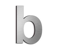 nanlyiau 4in/10.2cm Numeri civici Numero di acciaio Numero civico esterno in Solido Acciaio Inossidabile 304,Aspetto Fluttuante(4in b)