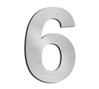 nanlyiau 4in/10.2cm Numeri civici Numero di acciaio Numero civico esterno in Solido Acciaio Inossidabile 304,Aspetto Fluttuante(4in 6/9)