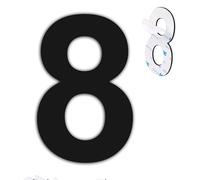 nanlyiau 4in/10.2cm numero civico esterno adesivo numeri civici numero numero civico esterno di acciaio in Solido Acciaio Inossidabile SUS304(4in8)