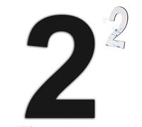 nanlyiau 4in/10.2cm numero civico esterno adesivo numeri civici numero numero civico esterno di acciaio in Solido Acciaio Inossidabile SUS304(4in2)