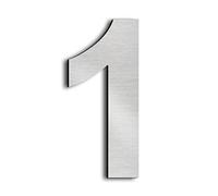 nanlyiau 6in/15.3cm Numeri civici Numero di acciaio Numero civico esterno in Solido Acciaio Inossidabile 304,Aspetto Fluttuante(6in 1)