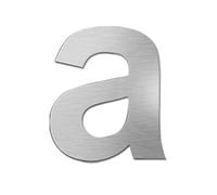 nanlyiau 6in/15.3cm Numero civico in acciaio inossidabile con retro adesivo, realizzato in solido acciaio inossidabile 304, aspetto in rilievo, altezza(6in number a)
