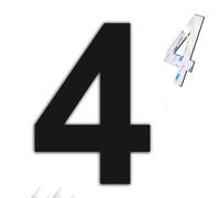 nanlyiau 6in/153cm numero civico esterno adesivo numeri civici numero numero civico esterno di acciaio in Solido Acciaio Inossidabile SUS304(6in4)