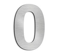 nanlyiau 8in/20.5cm Numeri civici Numero di acciaio Numero civico esterno in Solido Acciaio Inossidabile 304,Aspetto Fluttuante(8in 0)