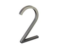 nanlyiau Cassetta delle lettere autoadesiva, numero civico.numero civico.numero civico.materiale acrilico.impermeabile.antiruggine e resistente alla corrosione(argento 5in2)