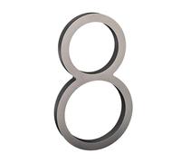 nanlyiau Cassetta delle lettere autoadesiva, numero civico.numero civico.numero civico.materiale acrilico.impermeabile.antiruggine e resistente alla corrosione(argento 5in8)