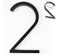 nanlyiau Cassetta delle lettere autoadesiva, numero civico, numero civico, numero civico, materiale acrilico, impermeabile, antiruggine e resistente alla corrosione(nero 5in2)