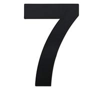 nanlyiau Numeri civici Nero 4in/10.2cm Numero Numero di acciaio Numero civico esterno di acciaio in Solido Acciaio Inossidabile 304,Aspetto Fluttuante (black 4in7)