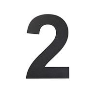 nanlyiau Numeri civici Nero 8in/20.5cm Numero Numero di acciaio Numero civico esterno di acciaio in Solido Acciaio Inossidabile 304,Aspetto Fluttuante (black 8in2)