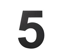 nanlyiau Numeri civici Nero 8in/20.5cm Numero Numero di acciaio Numero civico esterno di acciaio in Solido Acciaio Inossidabile 304,Aspetto Fluttuante (black 8in5)