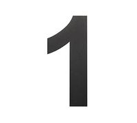 nanlyiau Numeri civici Nero matt numero civico acciaio inox flottant 5in1