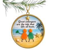 Nanmiyan Decorazione per l'Amicizia | Decorazione in Acrilico 2D - Ornamenti Natalizi per l'Amicizia | Per La Donna Il Compleanno L Albero La Femmina La Sorella La Porta La Famiglia Le Sorelle La Casa