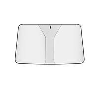 NANNUT Parasole Parabrezza Anteriore per Auto, Blocchi Isolanti a Protezione Completa UV, Visiera Parasole Pieghevole, Accessori Decorazione di Interni, per Lancia Ypsilon Voyager,Silver