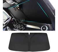 NANNUT Visiera Parasole Parabrezza Anteriore per Auto, per Ford Tourneo Custom, Parasole Pieghevole a Protezione Completa, Blocchi UV, Accessori Decorazione Dell'isolamento,Bla-CK