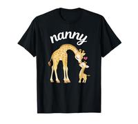 Nanny Giraffe Bambini Baby Animali Amante Famiglia Abbinamento Maglietta