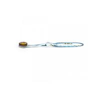 Nano-b Spazzolino da denti con oro e carbone attivo blu - medio