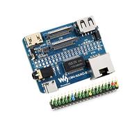 Nano Base Scheda(B) per Raspberry Pi Compute Module 4, Stesse Dimensioni di CM4, con Presa CM4 Standard, RPi 40PIN GPIO, Gigabit Ethernet, USB 2.0, DSI, CSI, HDMI, Jack Audio da 3.5mm ecc.
