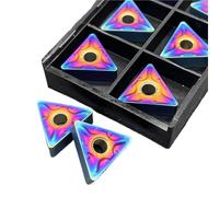 Nano Blu Utensile Per Tornitura CNC TNMG 220404 Accessori Macchina Lama Da Taglio Con Inserto In Metallo Duro Utensili Per Tornio(10PCS TNMG220404)