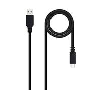 Nano Cable 10.01.2101-L150 - Cavo USB 2.0 3A, tipo USB-C/M-A/M, colore: nero, 1,5 m
