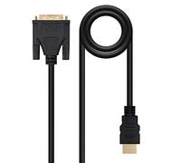 Nano Cable 10.15.0503 - Cavo DVI-HDMI, maschio-maschio, DVI18 + 1/F-HDMI A/M, nero, 3.0 mts
