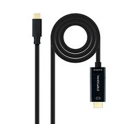Cavo convertitore Nanocable USB Type-C a HDMI maschio/maschio 3 m nero