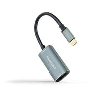 Nanocable Conversore USB-C a DisplayPort 10.16.4104-G – 8K, Alluminio, 15 cm, Grigio
