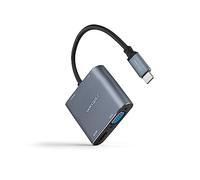 Nano Cable 10.16.4304 - Convertitore da USB-C a HDMI/VGA/USB3.0/PD 15 cm, colore grigio