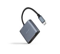 Nano Cable 10.16.4305 - Convertitore da USB-C a 2xHDMI/USB2.0/PD 15 cm, colore Grigio