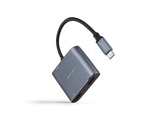 Nano Cable 10.16.4305 - Convertitore da USB-C a 2xHDMI/USB2.0/PD 15 cm, colore Grigio
