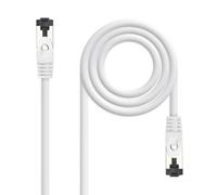 Nano Cable 10.20.2000-L25-W - Cavo di rete patch RJ45, Cat.8.1, 2GHz, LSZH, SSTP, AWG26, Bianco, 25 cm