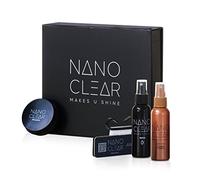 Nano Clear Watch Cleaner & Scratch Remover 2.0. Soluzione detergente per orologi, 2 oz. Rinnovo dell'orologio. Lucidante per orologi, panno in microfibra, spugna opaca, spazzola per la pulizia degli