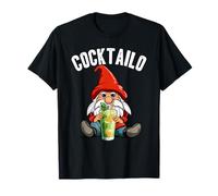 Nano Cocktailo amanti cocktail divertente elfo di natale Maglietta