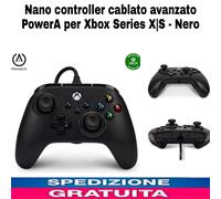 Nano Controller Cablato Avanzato Powera per Xbox Series X|S - Nero