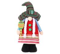 Nano da giardino del Carnevale messicano - Statuetta in peluche colorata a tema feste messicane | GNOME Sombrero Fiesta in piedi decorazione festiva di inaugurazione della casa, centrotavola