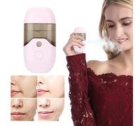 Nano Facial, Face Mini Spruzzatore Facciale Capacità di 50 Ml Mini Vaporizzatore per il Viso Nano Spruzzatore Macchina Portatile per Spruzzatura Idratante per il Viso (PINK)