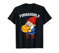 Nano Formaggiolo Divertente Elfo e Formaggio Amanti Formaggi Maglietta