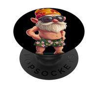 Nano fresco con occhiali da sole per gli amanti delle vacanze degli gnomi PopSockets PopGrip Adesivo