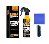 Nano Hydrophobic Ceramic Coating-Spray Coating Agent 300ml Car Coating Spray Kit Easy-to-Spray Auto Paint Protection Includes Microfiber Cloth for Vehicle Shine & Protection (1pcs)