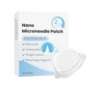 Nano Microneedle Patch, 4 pezzi Skin Firming & Moisturizing Patch, Soothing Massage Pad on Weight Loss, Thighs, Addome, Arms, for Girls, Women, Home and Travel Use