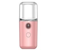 Nano Mist Sprayer per il viso Mini Handy Cool Mist Sprayer con vaporizzatore facciale per atomizzazione USB per idratazione del viso, estensione ciglia, trucco (rosa)