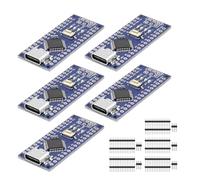 Nano Modulo Scheda di Sviluppo Compatibile con Arduino, con Type C USB Port,Chip CH340G,5V/16MHz Microcontroller(5PCS)