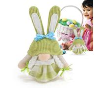 Nano pasquale, decorazione per la casa con orecchie di coniglio, bambola pasquale, nano primaverile, decorazione per divano, soggiorno, scrivania, interni auto, stud