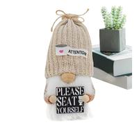 Nano per WC in peluche - decorazione per WC nano in tessuto svedese, graziose decorazioni per il bagno, decorazione da tavolo in peluche, per una coppia di vassoi graduati