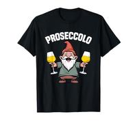 Nano Proseccolo amanti prosecco divertente elfo con prosecco Maglietta