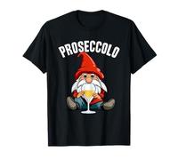 Nano Proseccolo amanti prosecco divertente elfo di natale Maglietta