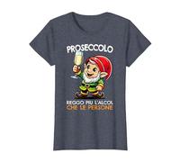 Nano Proseccolo Reggo Piu Alcol Che Persone Amanti Prosecco Maglietta, Donna, Pervinca, XL